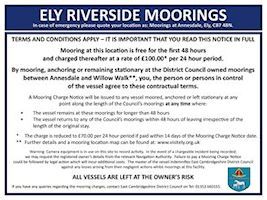 example of a moorings ticket