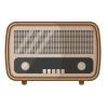 old fashioned wooden radio