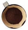 coffee filter containing coffee grounds