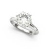 silver coloured diamond ring