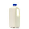 large plastic milk bottle full of milk