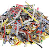 pile of colourful shredded paper waste