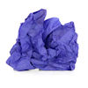 ball of blue crumpled tissue paper