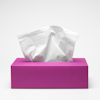 dark pink box of tissues